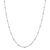 Black Bow Jewelry 1.3mm, Sterling Silver Beaded Cable Chain Necklace - 3 of 4