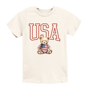 The Juniper Shop USA Bear Youth Short Sleeve Tee - XL - Cream - 1 of 4