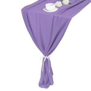 Unique Bargains Romantic Light Elegant Table Runner for Wedding Party Decoration 1 Pc - 1 of 4