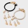 Game Day Football Heart Bow Bracelet with Charms Set - Wild Fable™ Gold - 2 of 3