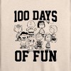 Women's - Peanuts - 100 Days Of Fun Lightweight French Terry Wide Neck Long Sleeve Shirt - 2 of 4