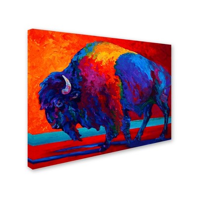 Trademark Fine Art -Marion Rose 'Abstract Bison' Canvas Art