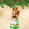 Glitter Lab 5.5 Inch Grandma Squirrel In Christmas Dress Christmas Tree Ornament , Christmas Decor Animal Squirrel Holiday (1PC) - 2 of 4