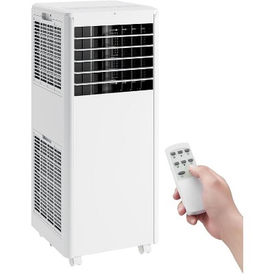 Garvee 8000 BTU Portable Air Conditioner 3-in-1 Cooling, Dehumidifier & Fan with Remote Control and Sleep Mode for Rooms up to 350 Sq Ft,White