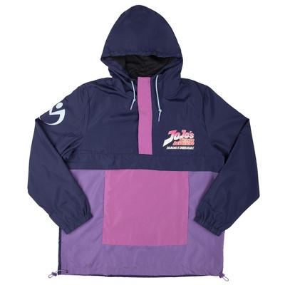 Jojo’s Bizarre Adventure Diamond Is Unbreakable Long Sleeve Purple Hooded Anorak