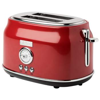 Toaster, Paris Rhône Toaster 2 Slice Extra Wide Long Slot Retro  Toaster with Easy View Window, 6 Browning Levels, Easy to Clean, Auto  Shutoff, Stainless Steel Silver Toaster for Bagels, Waffles (