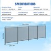 GustoWave 4Ft x 12Ft Black Outdoor Garden Fencing, Pool Safety Fence, Removable Mesh Pool Fence, Heavy-Duty Aluminum with Steel Feet - 2 of 4