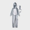 Adult Adaptive Shark Halloween Costume Jumpsuit - Hyde and EEK! Boutique™ Gray - 2 of 4