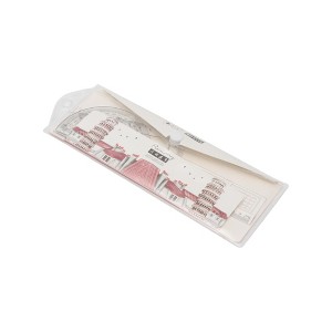 Unique Bargains Ruler 4 Piece Stationery Ruler Set +/-5% Accuracy Acrylic Random Colors 9.17"x3.46"x0.59" 1 Set - 1 of 4