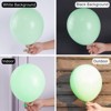 PartyWoo Balloons Mint Green Pastel Light Peppermint 36 18 12 10 5 Inch 100 pcs - 3 of 4