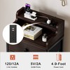 WOWLIVE 5 Drawer Dresser With 2-Tier Open Shelf, Dresser With Power Outlet & LED - 3 of 4