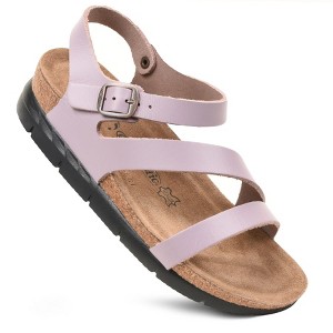 Aerothotic - Ares Comfortable Memory Foam Leather Platform Sandals with Arch Support - 1 of 3