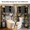 Besiost 7-11-Tier Bathroom Organizer with Adjustable Shelf, Over The Toilet Storage Rack with 4 Hooks and Drawers - 4 of 4