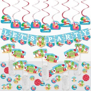 Big Dot of Happiness Tropical Christmas - Beach Santa Holiday Party Supplies Decoration Kit - Decor Galore Party Pack - 51 Pieces - 1 of 4