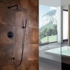 Sumerain Matte Black Shower Faucet Set,Black Shower System  with Rain Showerhead and Handheld Shower - 2 of 4