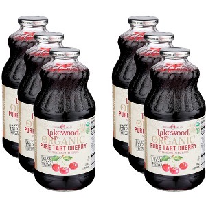 Lakewood Organic Pure Tart Cherry Juice - Case of 6 - 32 fl oz - 1 of 2