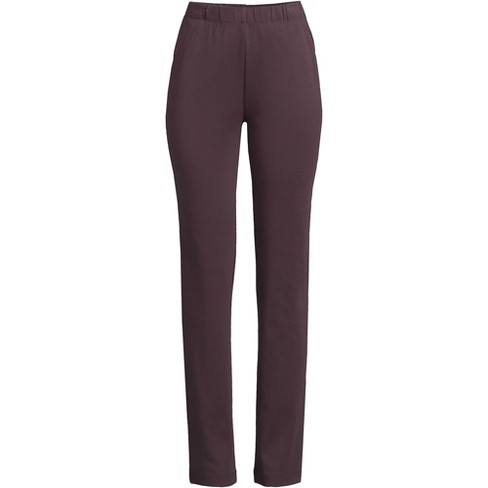 Lands' End Women's Sport Knit High Rise Elastic Waist Pull On Pants - X- small - Black : Target