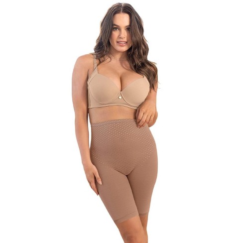 Leonisa Seamless Luxe Smoothing Slip Short - Brown M