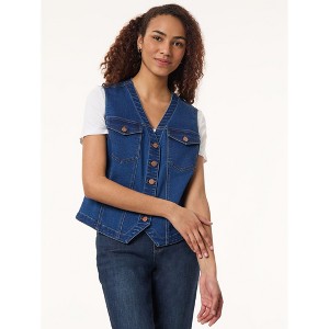 Jones New York City Denim Vest - XL - 1 of 3