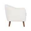 NicBex Chenille Accent Chair,Upholstered Living Room Chairs with Stitched Back and Wood Legs,Mid-Century Armchair,Accent Chairs for Living Room - 3 of 4