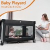 MYKKO Portable Playard with Bassinet in Pink, Packable and Easy Setup Baby Playard, Lightweight and Portable Playard - 3 of 4