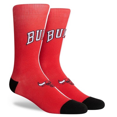 NBA Chicago Bulls Split Crew Socks - L