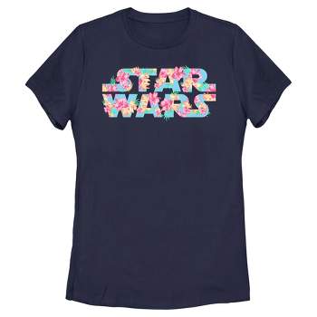 Women's Star Wars Floral Hibiscus Logo T-Shirt
