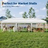 10x30 Pop Up Canopy - Heavy Duty Outdoor Canopy Tent with Portable Roller Bag , White - 3 of 4