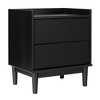 Mid-Century Modern 2-Drawer Solid Wood Nightstand - 4 of 4