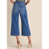 VENUS Womens Sophia Wide Leg Crop Jeans - 3 of 4