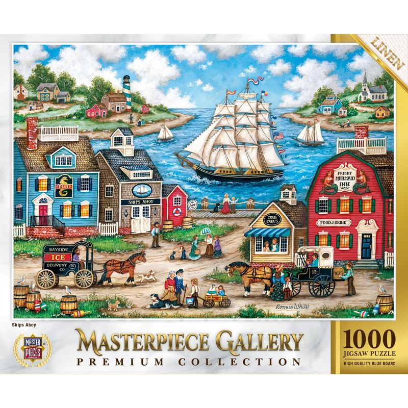 MasterPieces 1000 Piece Jigsaw Puzzle for Adults - Ships Ahoy - 26.8"x19.3", 1 of 7