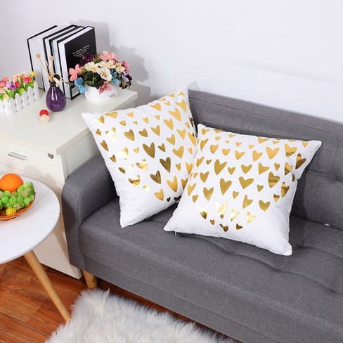 Piccocasa Zipper Closure Cushion Decorative Square Throw Pillow Covers 2  Pcs 18 X 18 Inch : Target