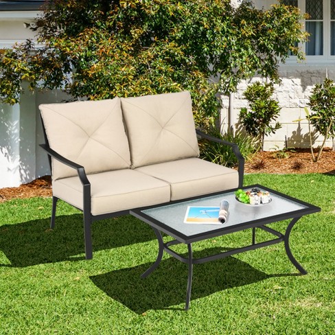 Garden love seat discount cushions