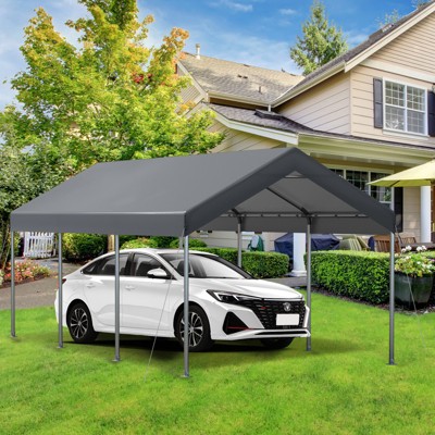 Carport, Car Canopy, Portable Garage, Easy to Assemble, Carport Canopy 10x20FT Heavy Duty for Car, Bike, Boat, Party