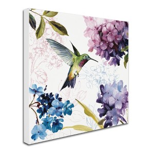 Trademark Fine Art - Lisa Audit 'Spring Nectar Square II' Wood Slat Art - 1 of 3