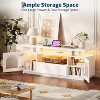 Coucheta 65 Inch TV Stand , Modern Entertainment Center with Power Outlets and LED Lights, Media Console with Large Drawer and Adjustable Shelves - 3 of 4