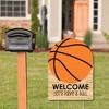 Big Dot of Happiness Nothin' but Net - Basketball - Party Decorations - Birthday Party or Baby Shower Welcome Yard Sign - 2 of 4
