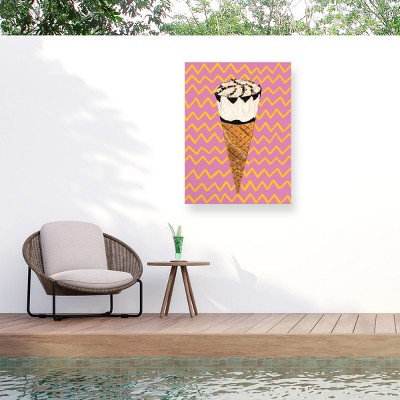 Trademark Fine Art - Alice Straker  Cornetto Pink Matted Framed Art