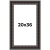 PosterPalooza | 3.5" Wide Ornate Black Picture Frame - UV Acrylic, Foam Board Backing, Hanging Hardware - 2 of 4
