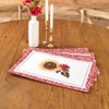 The Lakeside Collection Jacobean Sunflower Set of 4 Placemats and Runner - Set of 4 Placemats - 2 of 3