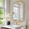 WallBeyond 24"x36" Rounded Corner Metal Wall Mirror Gold - 2 of 4