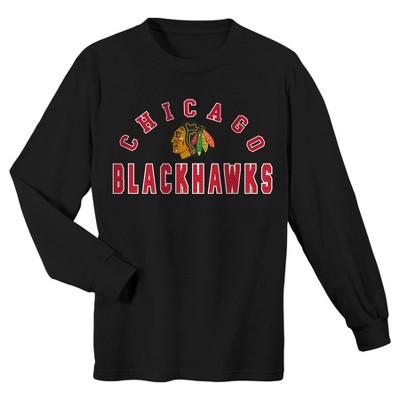  NHL Chicago Blackhawks Boys' Rink Rat Long Sleeve T-Shirt - L 