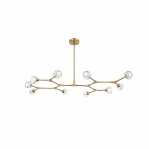Elegant Lighting Zayne 10 - Light Pendant in  Gold - 1 of 4