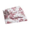 Kate Aurora Holiday Essentials Cozy Bed Collection Deep Pocket 100% Cotton Flannel Red Christmas Toile 4 Piece Sheet Set - 3 of 3