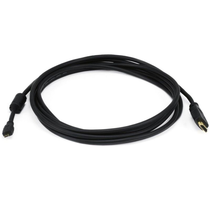 Monoprice Standard HDMI Cable - 6 Feet - Black | With HDMI Micro Connector, 1080i @ 60Hz, 4.95Gbps, 34AWG, 1 of 4