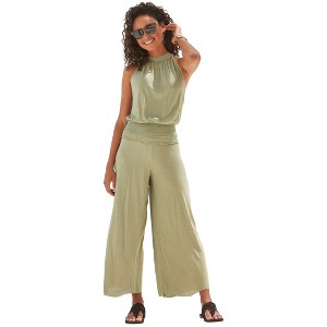 Women's Halter Neck Jumpsuit - LASCANA - 1 of 4