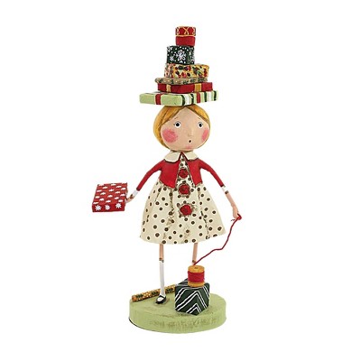 Lori Mitchell 8.0 Inch Wrappings And Ribbons Christmas Presents Figurines