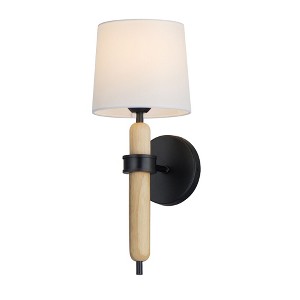 Maxim Lighting Bozeman 1 - Light Wall Light in  Natural Wood - 1 of 3