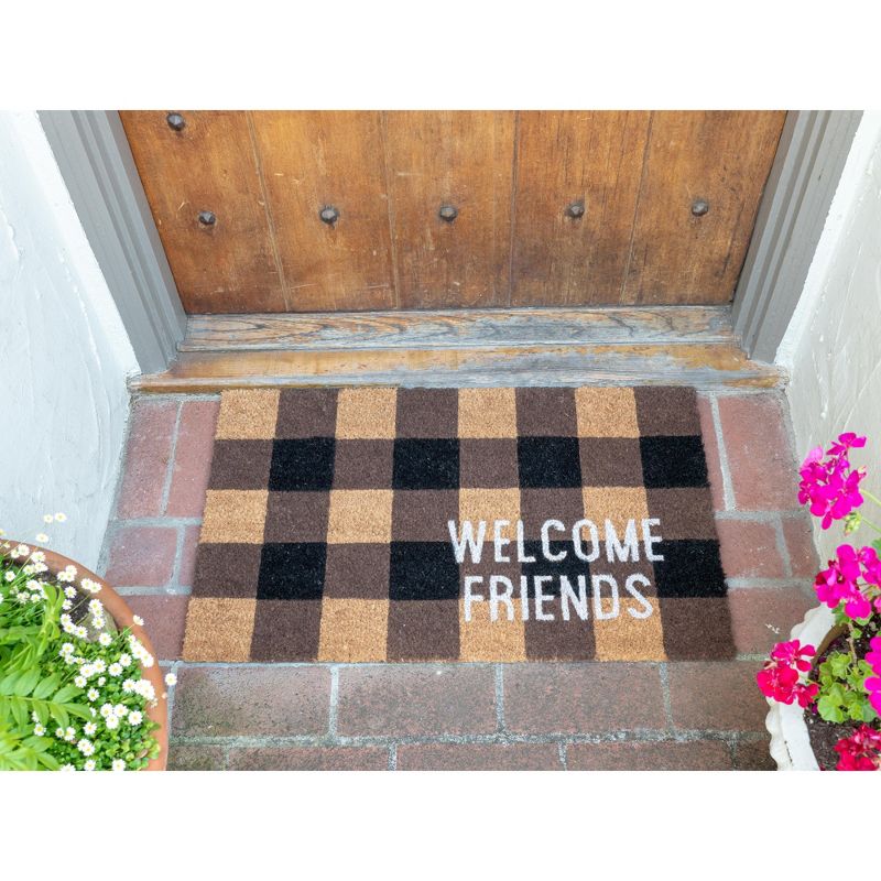 KAF Home Coir Doormat with Heavy-Duty, Weather Resistant, Non-Slip PVC Backing | 17 by 30 Inches, 0.6 Inch Pile Height | Perfect for Indoor and Outdoor Use, 1 of 4