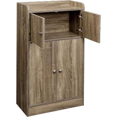 Kitchen Storage Cabinet with Door Freestanding Wooden Cupboard Sideboard Buffet Storage Cabinet for Dining Room Living Room Bathroom